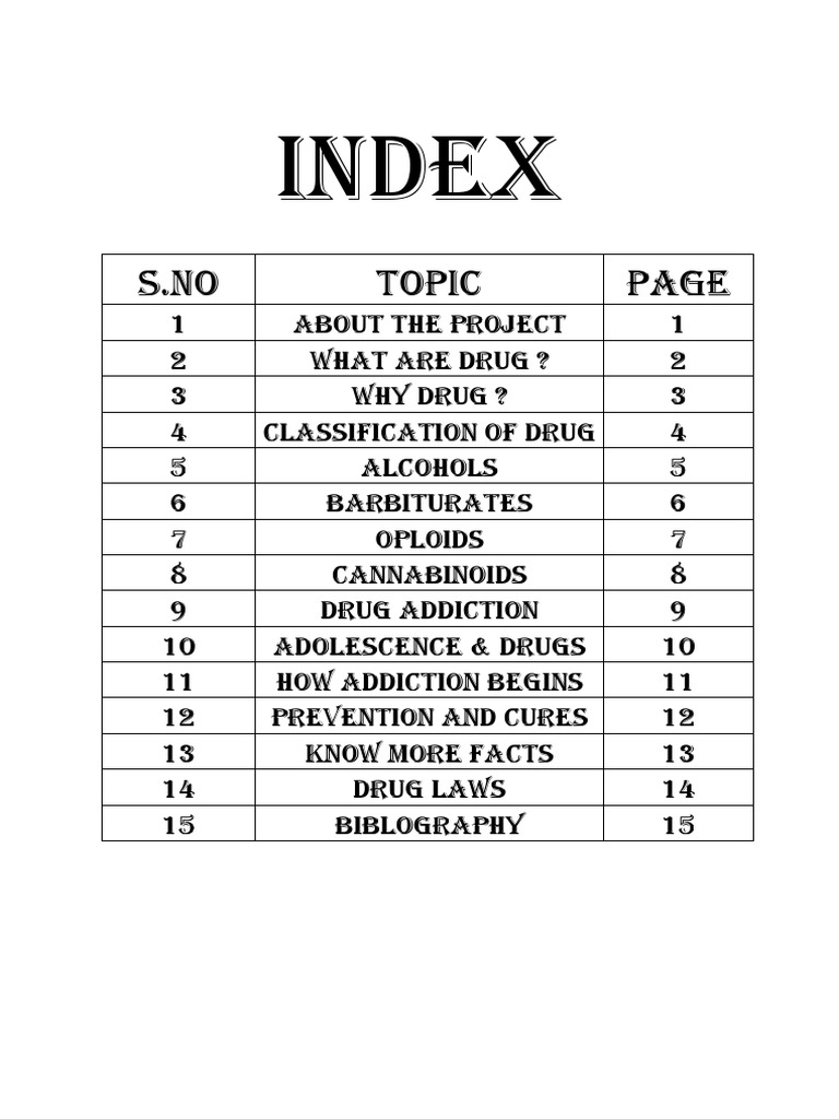 Index: S.no Topic | PDF