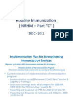 Routine Immunization (NRHM - Part "C")