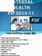 Maternal Health PIP 2010-11 - DR Archna Mishra