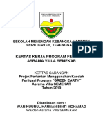 Kertas Kerja Program Fertigasi Asrama Villa Semekar 2019