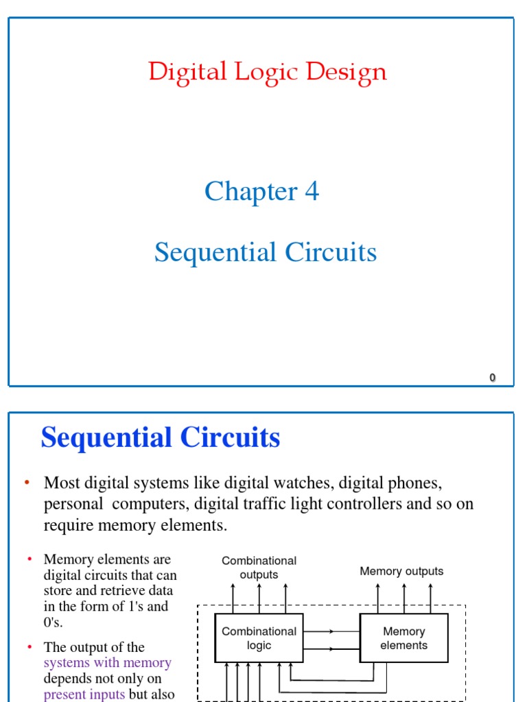 4 Sequential Circuits PDF Digital Electronics Electronic Engineering