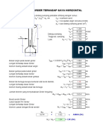 G. Stabilitas Pci Girder Terhadap Gaya Horizontal: EW1 W W 2 B W W B 2