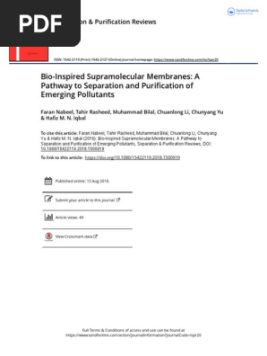 プチ２　35、52、53、56、59 Bio Inspired Supramolecular Membranes A Pathway To