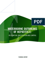 Waterborne Outbreaks of Hepatitis E:: Recognition, Investigation and Control