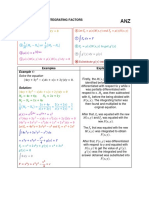 Differential Equation - Examples of Determination of Integrating Factors