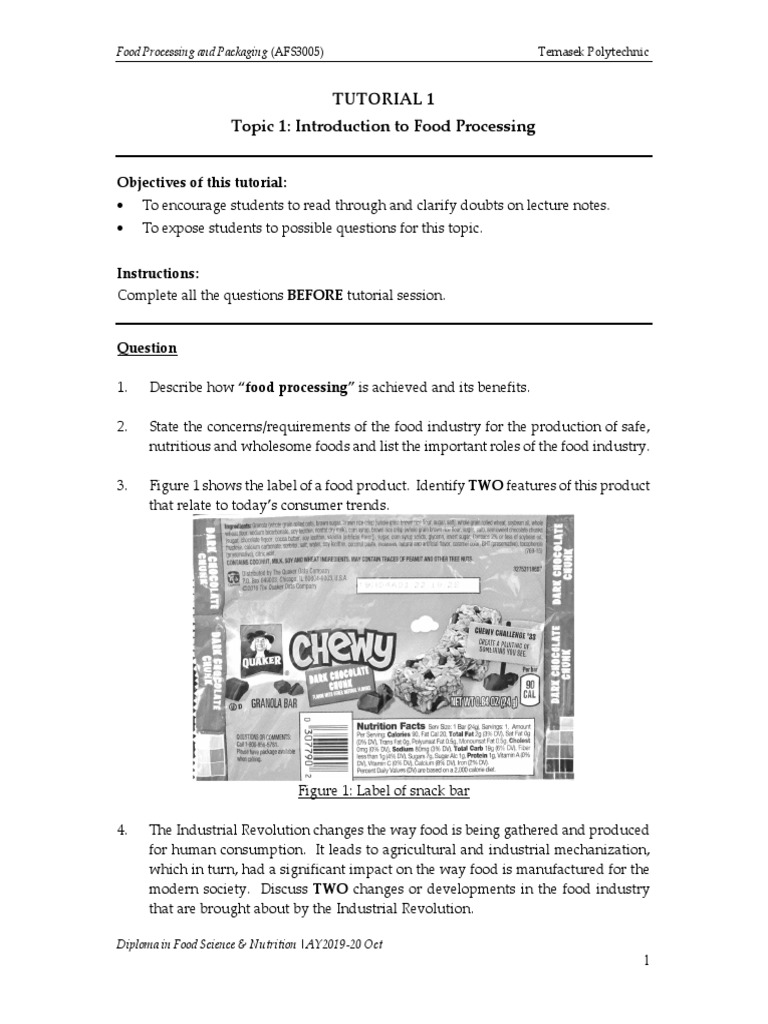 Food Processing Tutorial Overview | PDF | Food Processing | Foods