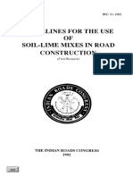 Guidelines For The Use OF Soil-Lime Mixes in Road Construction