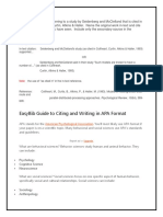 Easybib Guide To Citing and Writing in Apa Format: American Psychological Association