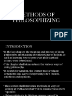 Methods of Philosophizing