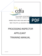 California Processing Inspector Training Manual