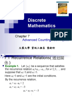 Discrete Mathematics: Advanced Counting Techniques