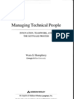 Managing Tech People - Humphrey