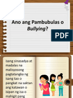 Ano Ang Pambubulas O: Bullying?