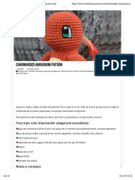 Charmander amigurumi patrón | CrochetyAmigurumis.com