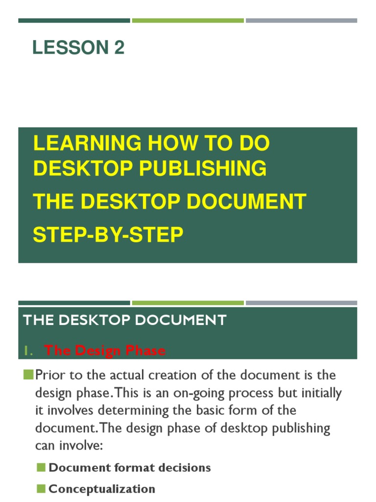 LESSON 2Learn How To DTP PDF Publishing Graphic Design