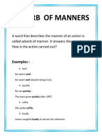 Adverb of Manners: Examples