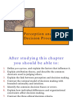 Chapter 6: Perception and Decision Making