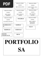 Portfolio SA Filipino-10: English-10