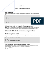SET - 13 (Based On Bit Manipulation) PDF