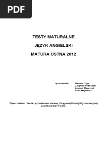 Zestawy Maturalne Ustne Angielski