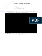 Propofol dosing guidelines summary