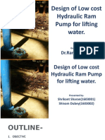 Design of Low Cost Hydraulic Ram Pump For Lifting Water.: DR - Ramakar Jha