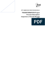 PT BIENSI FESYENINDO TRANSFORMATION Project Process Description
