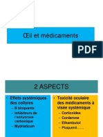 Oeil Et Médicaments