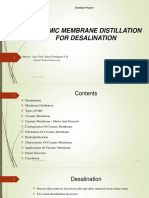 CERAMIC MEMBRANE DISTILLATION FOR DESALINATION (Autosaved)
