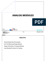 Analog Modules: Siemens