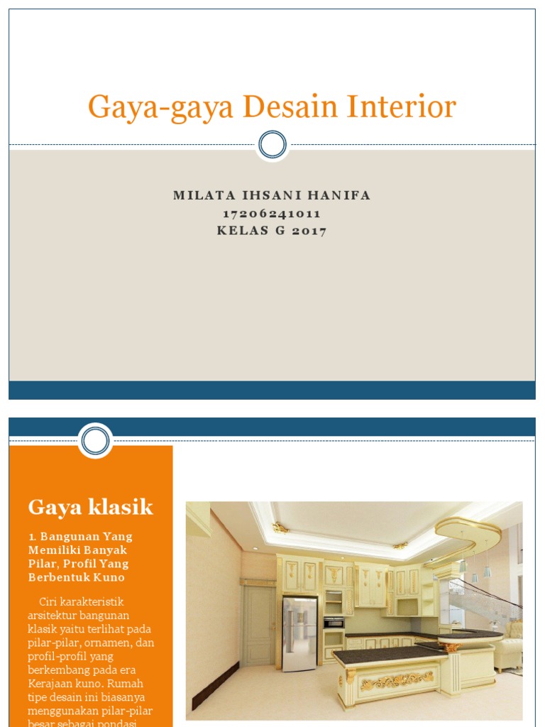 Gaya Gaya Desain Interior Ifah PDF