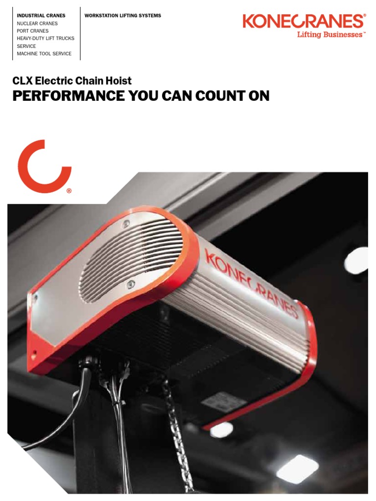 Final CLX Brochure Eng Low Res | PDF | Crane (Machine) | Clutch