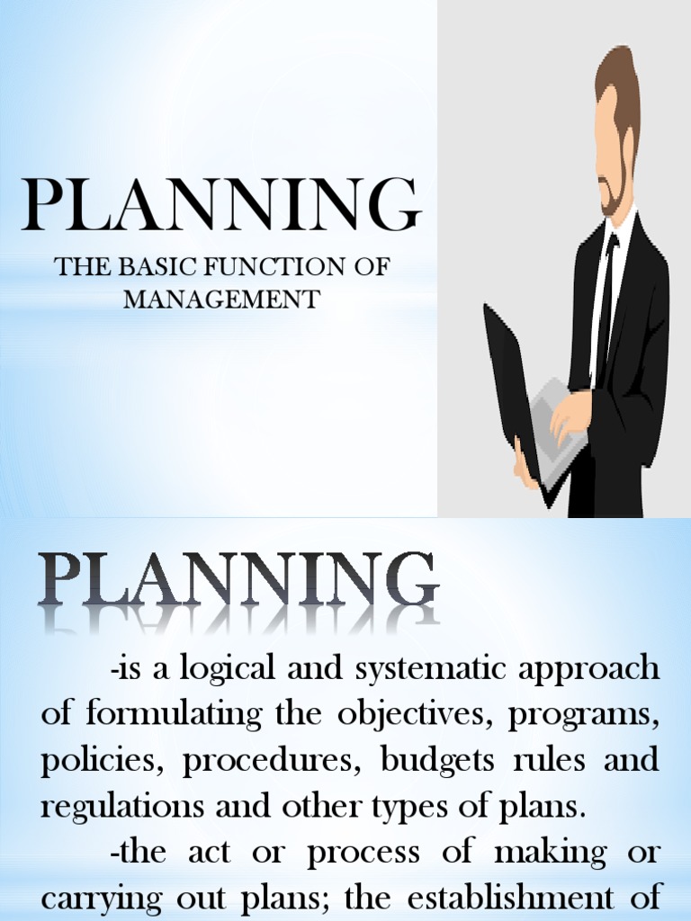 Which Activity Is Part of the Planning Function of Management-Setting Goals That Drive Growth