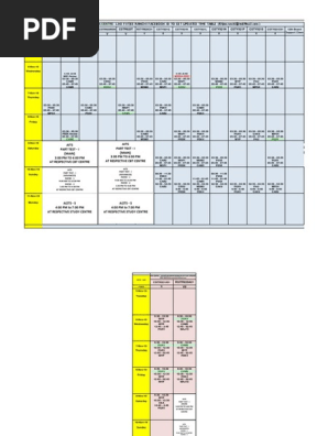 Time table