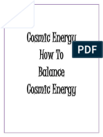 Cosmic Energy How To Balance Cosmic Energy