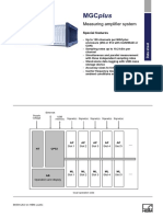 MGCplus measuring amplifier system data sheet