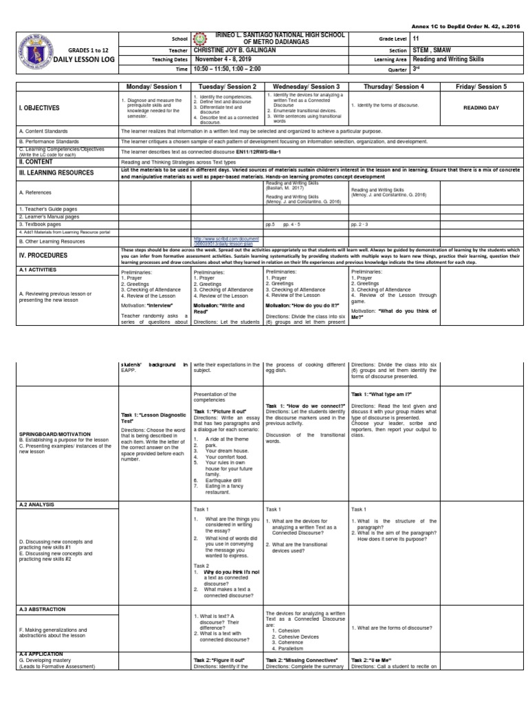 DLLReading and Writing Skills Learning Cognition
