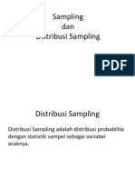 Distribusi Sampling dan Metode Pengambilan Sampel