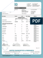 Haematology CBC (Complete Blood Count) : Name: MR - Shivam Shukla Lab No.: 011910270053