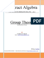 Abstract Algebra Group Theory Handwritten Notes Download