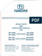 Nardini Ms 175 205 1400 1600 Manual