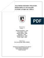 Study of Macroeconomic Policies and Their Impact On Major Macro-Indicators of China