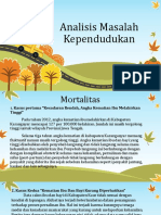 Analisis Masalah Kependudukan