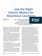 Choosing The Right Electric Motors For Hazardous Locations