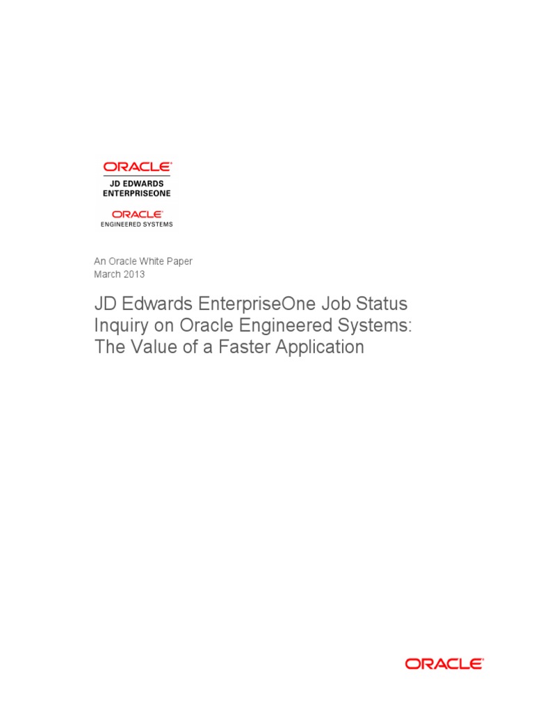 Job Status Inquiry Engineered Sys 1931631 | PDF | Oracle Database ...