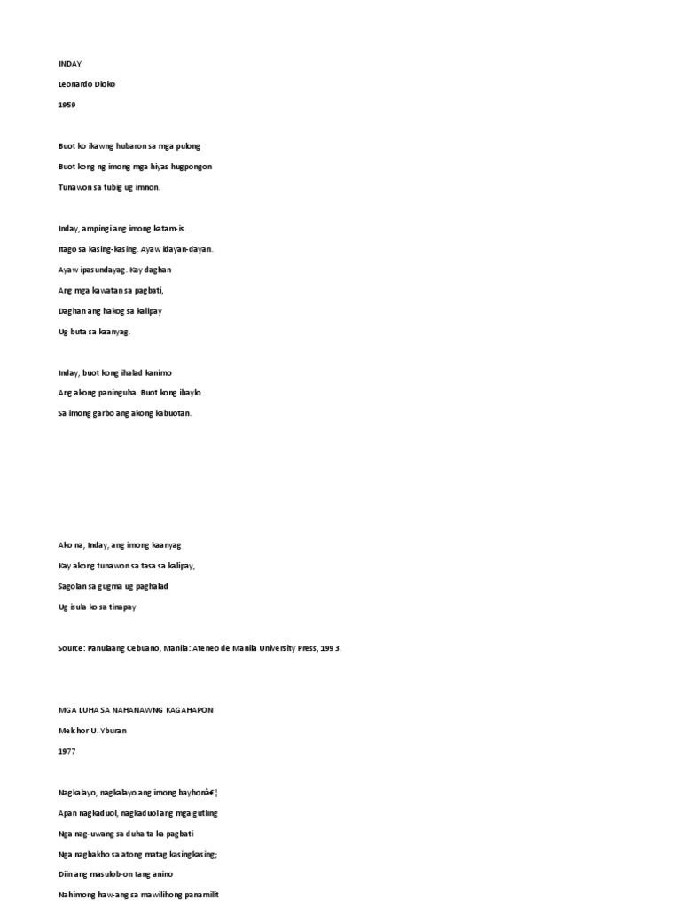 Balak Binisaya | PDF