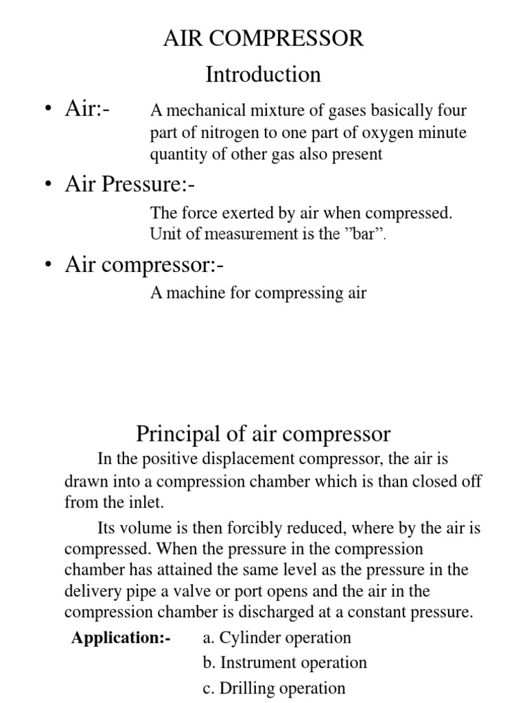 Air Compressor Types and Maintenance Guide | PDF | Valve | Clothes Dryer