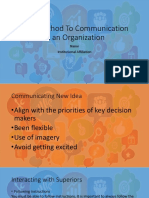 Best Method To Communication in An Organization (Autosaved)