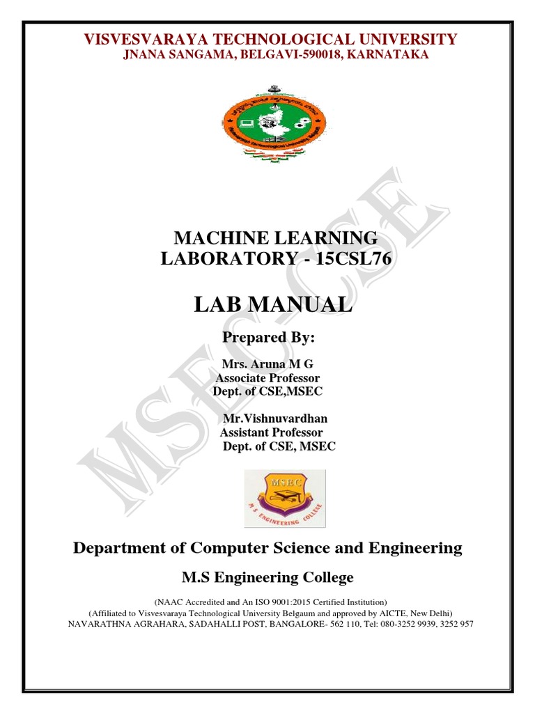 Vtu ml lab manual pdf machine learning artificial neural network