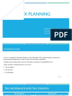 Tax Planning Strategies for Individuals and Businesses